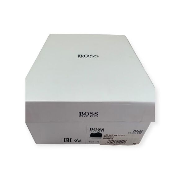 Hugo Boss velcro strap combo navy leather walkers crib shoes, size 19 - Picture 4 of 8